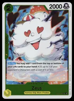 Zeus OP11-106 Rare A Fist of Divine Speed One Piece Near Mint - Image 1