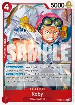 One Piece TCG | Koby | PRB02-001 | Premium Booster -The Best- Vol. 2 | NM - Image 1