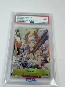 2025 ONE PIECE PROMOS ILLUSTRATION BOX VOL.2 #016 YAMATO PSA 9 - Image 1