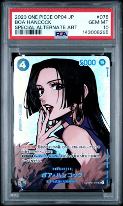 2023 ONE PIECE JPN OP04-KINGDOMS OF INTRIGUE #078 BOA HANCOCK PSA 10 - Image 1