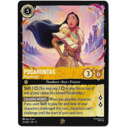 Disney Lorcana TCG - Winterspell - Pocahontas - Peacekeeper - 22/204 Legendary - Image 1
