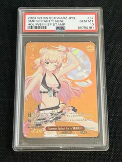 PSA 10 Weiss Schwarz Hololive Momosuzu Nene SP Stamp Foil Japanese - Image 1