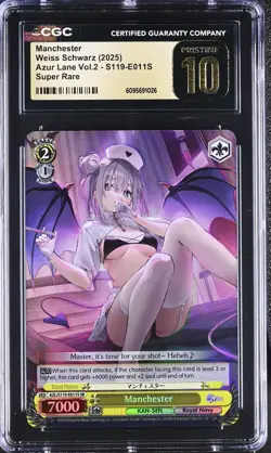 Weiss GRADED Manchester E011S Azur Lane 2 SR PRISTINE 10 CGC - Image 1