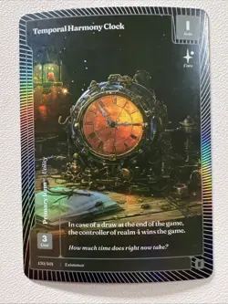 Wonders of the First- CLASSIC FOIL EPIC- TEMPORAL HARMONY CLOCK 130/401 - Image 1