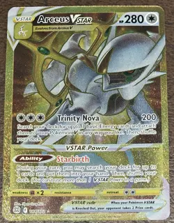 Pokemon TCG Arceus VSTAR 184/172 Gold Secret Rare Brilliant Stars - Image 1