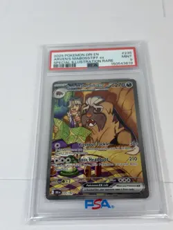 2025 Pokemon Destined Rivals Arven’s Mabosstiff ex #235 PSA 9 - Image 1