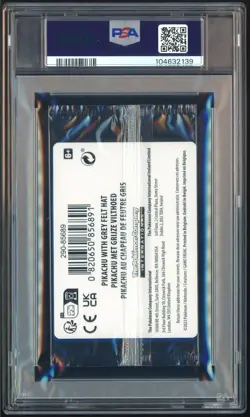 Pokemon Pikachu with Grey Felt hat Van Gogh 085 Graded Sealed Promo PSA 10 - Image 3