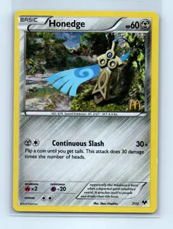 Pokemon tcg McDonald's Promos 2014 Honedge Lightly played - Image 1