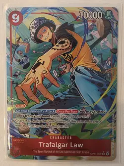 2025 One Piece Trafalgar Law (Alt Art) OP14-009 SR The Azure Sea’s Seven NM - Image 1