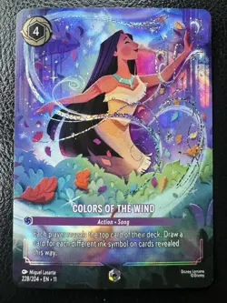 COLORS OF THE WIND Action ENCHANTED! Disney Lorcana WINTERSPELL 228/204 * - Image 1