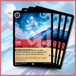 Disney Lorcana TCG: ELSA - ICE SURFER x4 | The First Chapter Common *IN STOCK* - Image 1