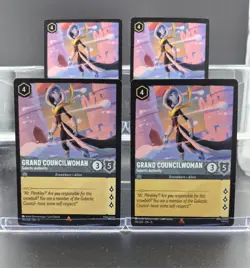 Disney Lorcana Grand Councilwoman – Galactic Authority 190/204 Winter R 4 Cards - Image 1