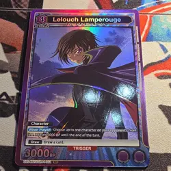 Union Arena Code Geass Lelouch Lamperouge SR Holo Character 3000BP UE04BT/CGH1-… - Image 1