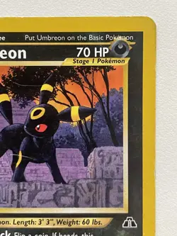 Umbreon 32/75 Rare Neo Discovery Pokemon Card MP - Image 3