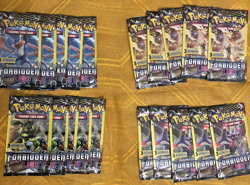 Pokemon Trading Card Game Sun & Moon Forbidden Light 20 Pack Lot 3 Card Packs - Image 1