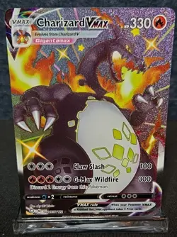 Charizard Vmax Shining Fates Holo Full Art Rare Card SV107/SV122 Pokemon NMT* - Image 1