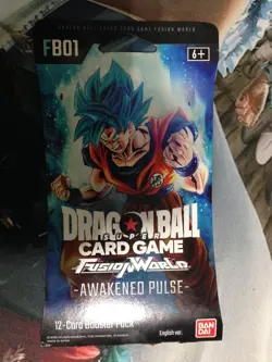 Dragon Ball Fusion World "Awakened Pulse" 12-Card Sealed Sleeved Booster X1 - Image 1