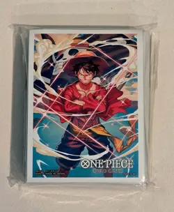 Monkey D. Luffy 70 Sleeves Japanese One Piece Card Game Bandai Carddass Sealed - Image 1