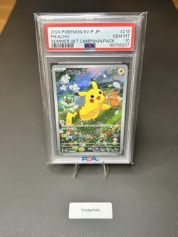 Pokemon Pikachu Card 218/Sv-p Promo Summer 2024 Edition, Japanese - Image 1