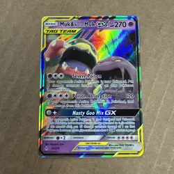 Pokemon Muk Alolan Muk GX Holo Card 61/214 Ultra Rare SM Unbroken Bonds - Image 1