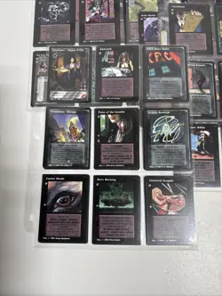 JYHAD CCG Card Game Lot over 160 Cards With Protective Sheets - 1994 - Image 4