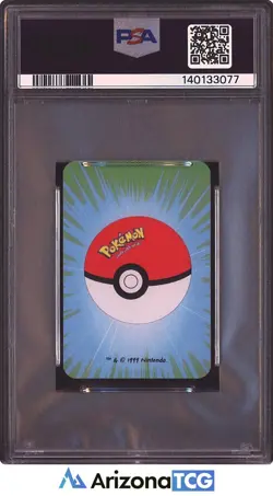 Pokemon 1999 Lapras 10 Of Hearts Green Bicycle Pokemon Mini Playing Card PSA 9 - Image 2