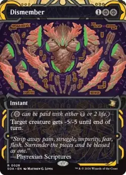 NM Dismember, MTG, Strixhaven Mystical Archive, Magic the Gathering, 28 - Image 1