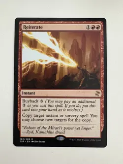 Reiterate MTG Magic the Gathering Card NM Near Mint TSR - Image 1