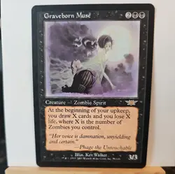 1x Graveborn Muse SP condition Legions rare MTG Magic The Gathering - Image 1
