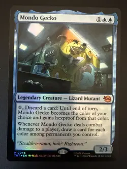 Mondo Gecko MTG Teenage Mutant Ninja Turtles 0046 Mythic Foil NM - Image 1