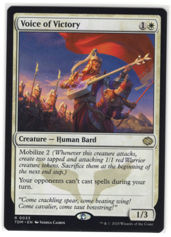 MTG Voice of Victory Tarkir: Dragonstorm TDM #33 rare NM *LOOK*! - Image 1