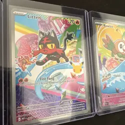 Pokemon First Partner Illustration Collection | Gen 7 Starters | Set NM Alola - Image 3