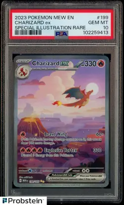 2023 Pokemon MEW EN Special Illustration Rare #199 Charizard ex PSA 10 GEM MINT - Image 1