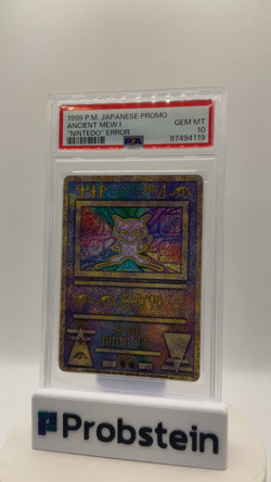 1999 Pokemon Japanese Promo Ancient Mew I Nintedo Error PSA 10 GEM MINT - Image 2
