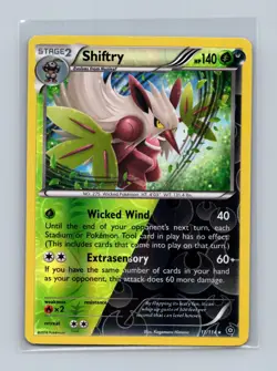 Shiftry 11/114 Holo Rare Steam Siege Pokemon Reverse Holo Lightly Played - Image 1