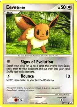 Pokemon TCG Eevee 59/111 Common Rising Rivals VLP - Image 1