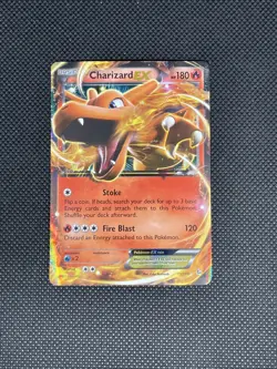 Pokemon TCG Charizard Flashfire 11/106 Holo Holo Rare EX Lightly Played - Image 1