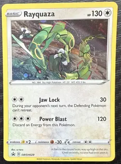 Rayquaza SWSH029 SWSH: Sword & Shield Black Star Promo Card Pokemon - Image 3