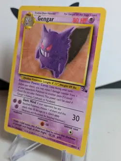 Pokemon TCG Gengar Fossil Card 20/62 Unlimited Regular Rare MP/LP - Image 3