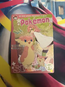 Pokemon Fan Art Forbidden Card Set Demon Slayer Mitsuri Kanroji Audino/Skitty - Image 1