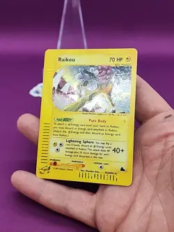 Pokemon Raikou Skyridge E-Reader H26/H32 Holo Foil Nintendo *CCGHouse* RB - Image 5