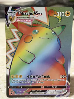 Pokemon Pikachu VMAX Secret Rare Full Art Holo 188/185 Vivid Voltage 310 HP - Image 1