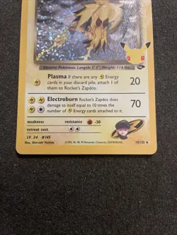 Rocket's Zapdos 15/132 Holo Celebrations: Classic Collection Pokemon English NM - Image 5