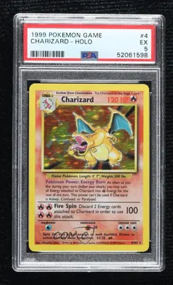 Charizard Holo Pokemon Base Set PSA 5 1999 - Image 1