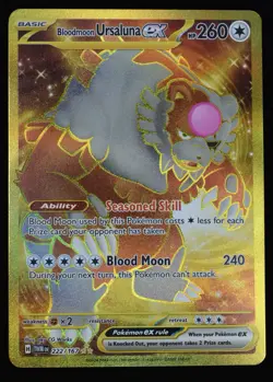 Bloodmoon Ursaluna ex 222/167 Sv06: Pokemon Twilight Masquerade Rare Holo - Image 1