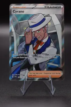 Pokemon TCG Cyrano 230/191 Sv08: Surging Sparks Holo NM - Image 1