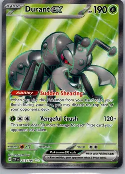 Durant ex 215/191 Ultra Rare Surging Sparks Pokemon Holo Near Mint - Image 1