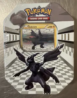 Pokemon Black & White 2011 Zekrom Tin Factory Sealed (4packs) - Image 1