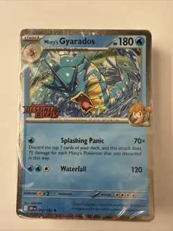 Misty’s Gyarados 049/182 Stamped & Sealed Promo 2025 Pokemon Destined Rivals - Image 1