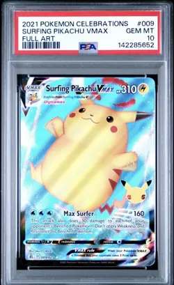 Pokemon Lucario V #146 2021 Fusion Strike - CGC 10 + Surfing Pikachu V Max PSA10 - Image 2